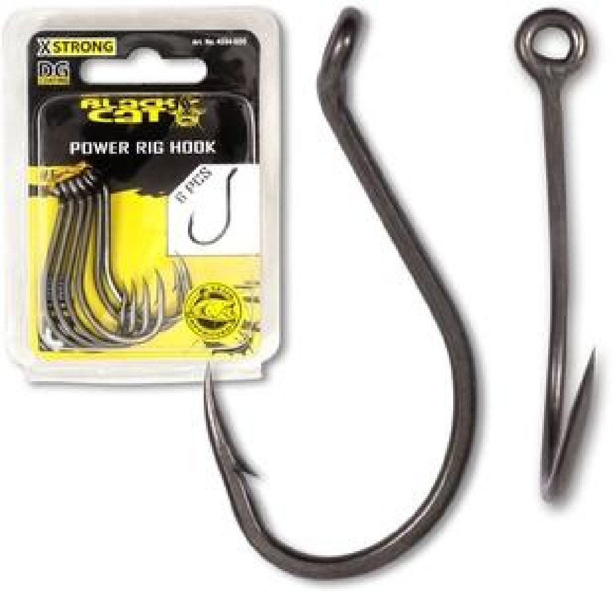 Black Cat Power Rig Hook DG Coating 6st. Size 7/0 Black Cat Power Rig Hook DG Coating 6st. Size 7/0