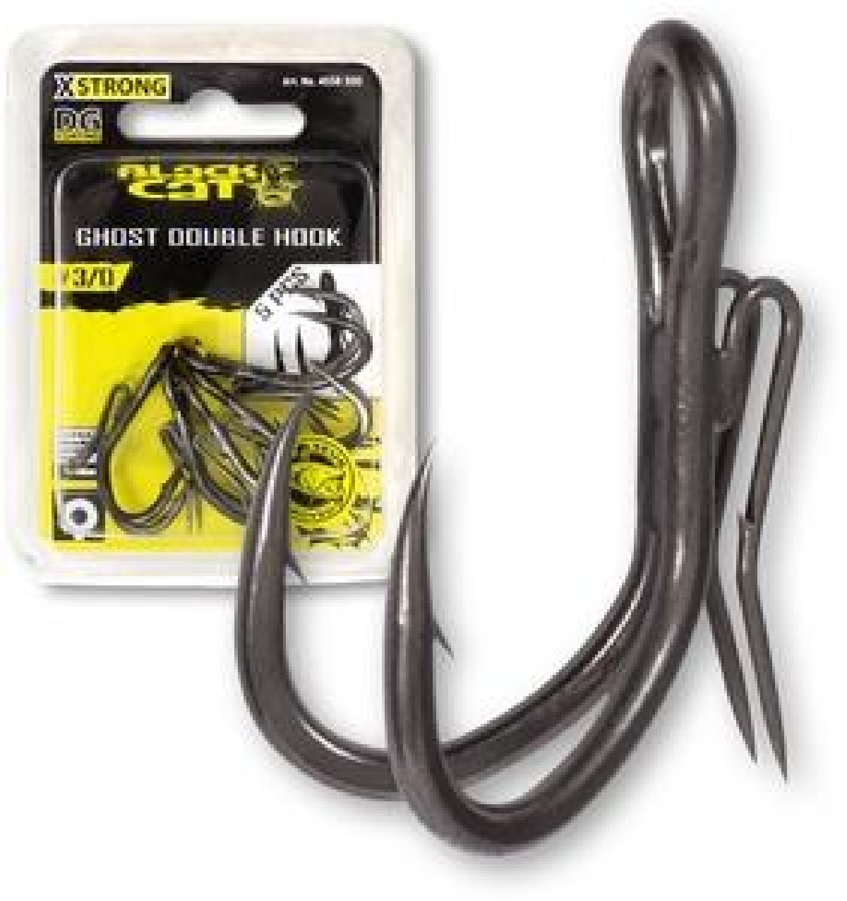 Black Cat Ghost Double Hook DG Coating 5st. Size 4/0