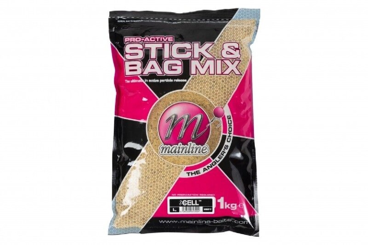 Mainline Pro-Active Bag & Stick Mix 1kg Cell Mainline Pro-Active Bag & Stick Mix 1kg Cell