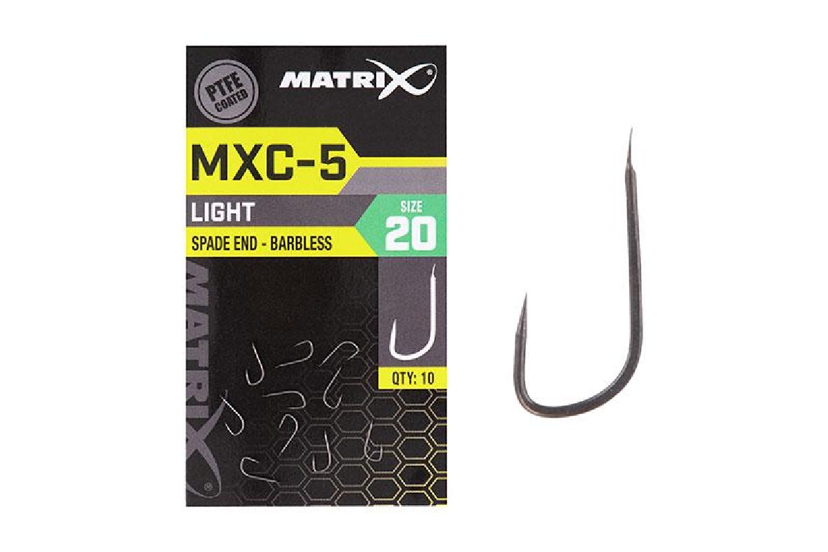 Fox Matrix Mxc-5 Barbless Spade End 10St. Size 20 Fox Matrix Mxc-5 Barbless Spade End 10St. Size 20