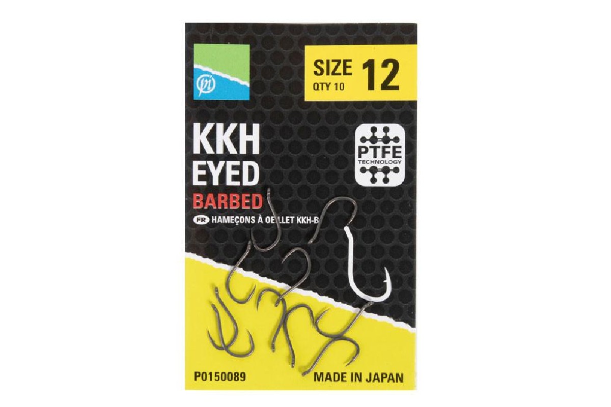 Preston Kkh Barbed Hooks Size 12