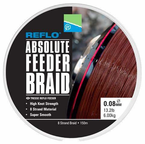 Preston Absolute Feeder Braid 150M 0.08 mm 6.0kg 13.2lb