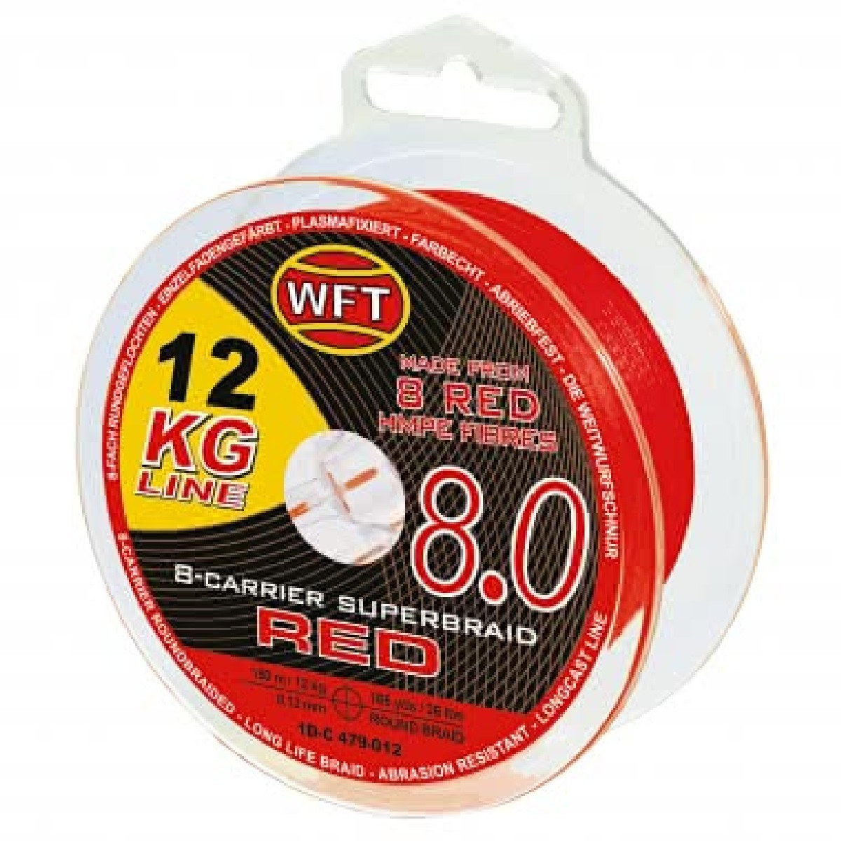 WFT KG 8.0 Red 100m 0,08 mm 9kg