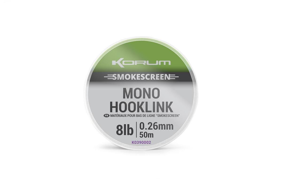 Korum Smokescreen Mono Hooklink 50m 0,30 mm / 12 lbs