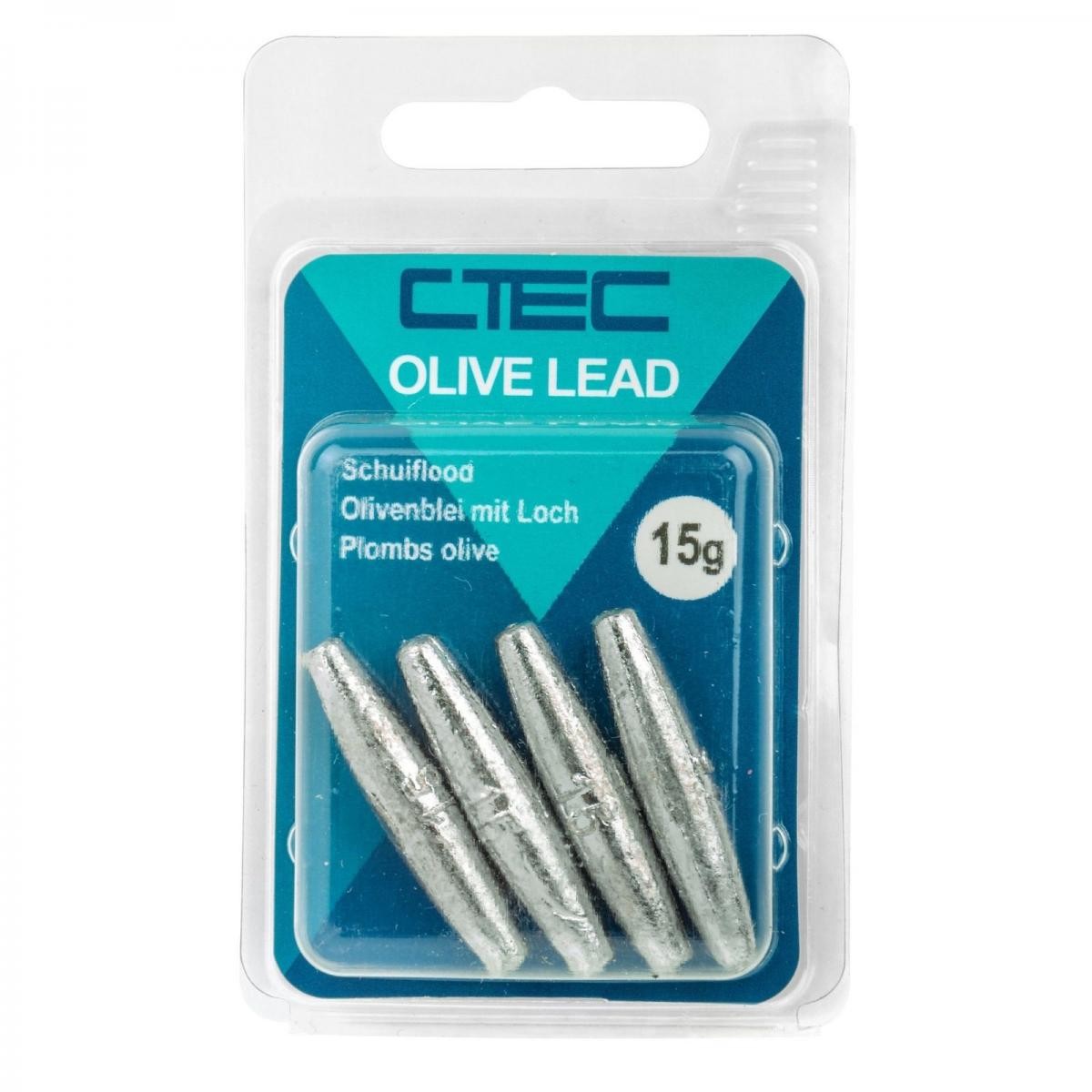 Spro C-Tec Olive Long Sinkers 20 gr 3st.