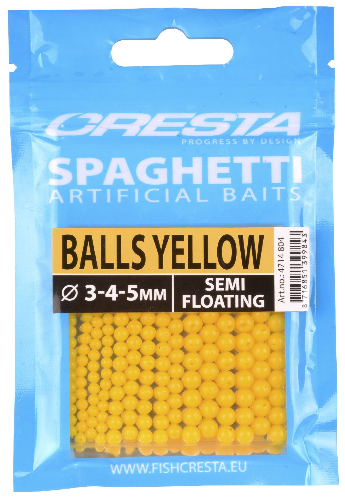 Cresta Spaghetti Balls 15St. Yellow