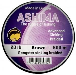 Ashima Gangster 8 Braid Sinking Brown 600 m 20 lbs Ashima Gangster 8 Braid Sinking Brown 600 m 20 lbs