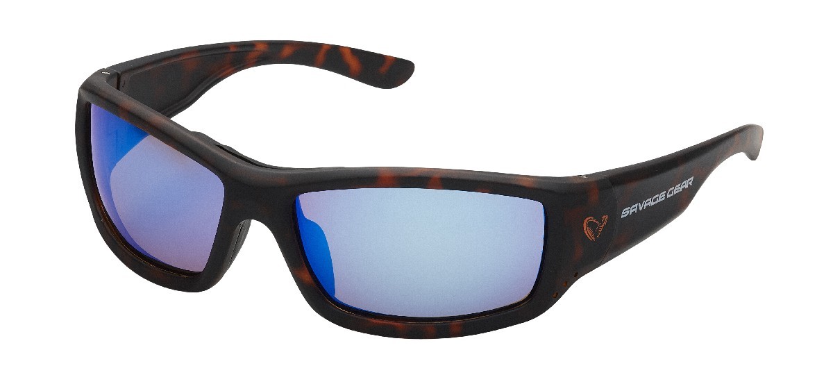 Savage Gear 2 Polarized Sunglasses Floating Blue Mirror Lens