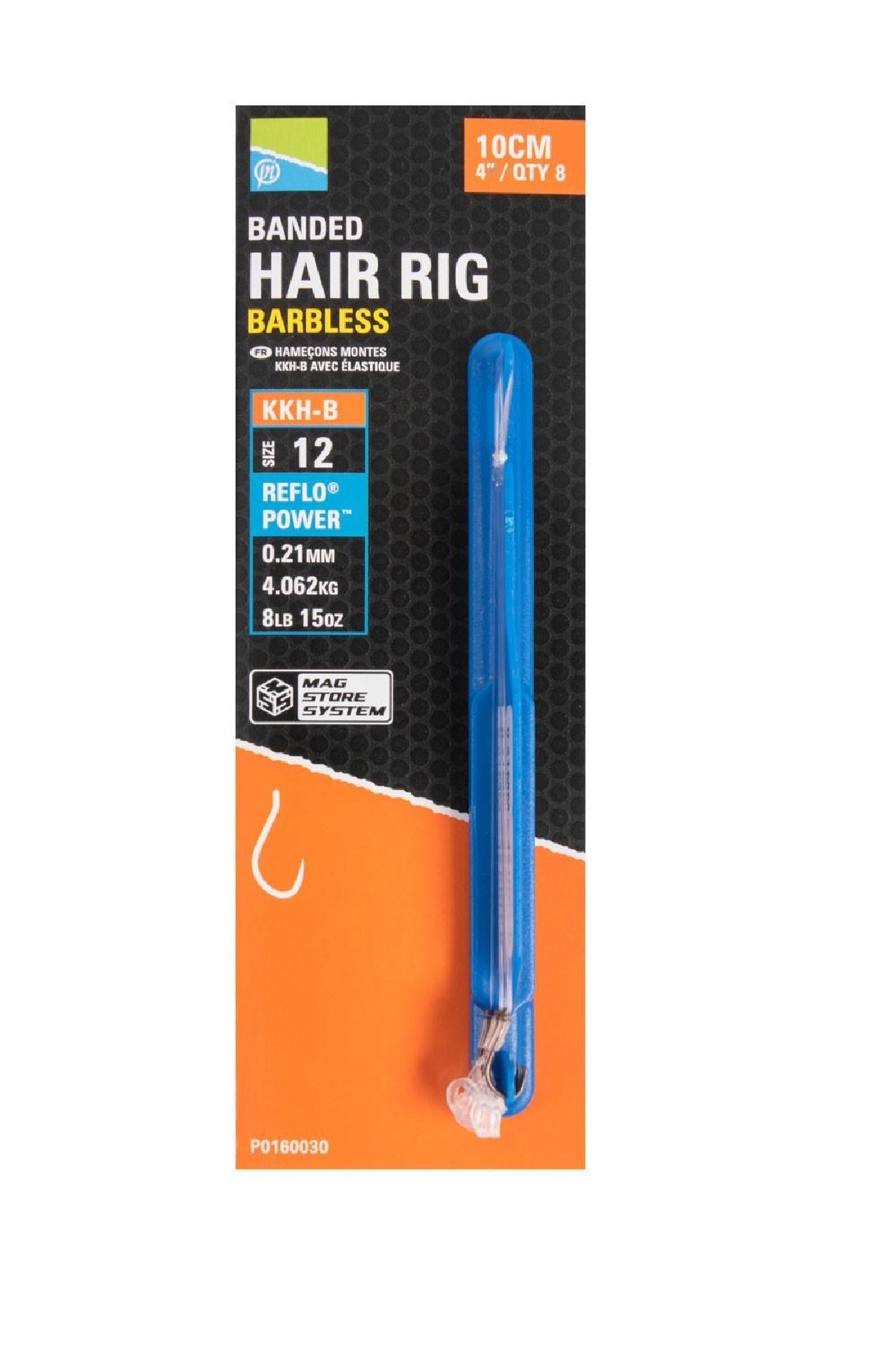 Preston KKH-B Banded Hair Rigs 10cm Size 12