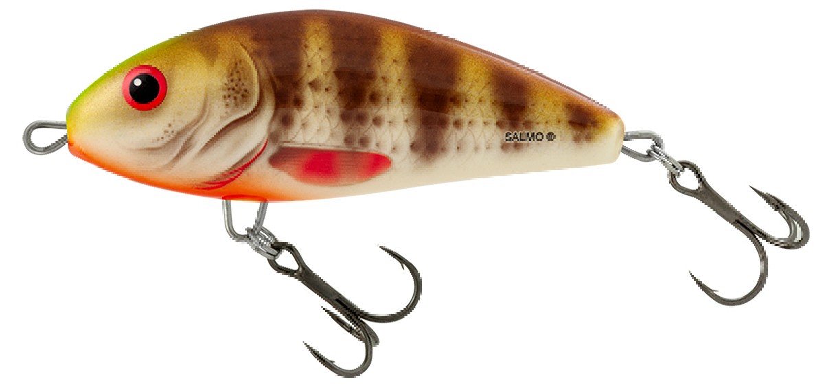 Salmo Fatso F12F Floating Spotted Brown Perch Salmo Fatso F12F Floating Spotted Brown Perch