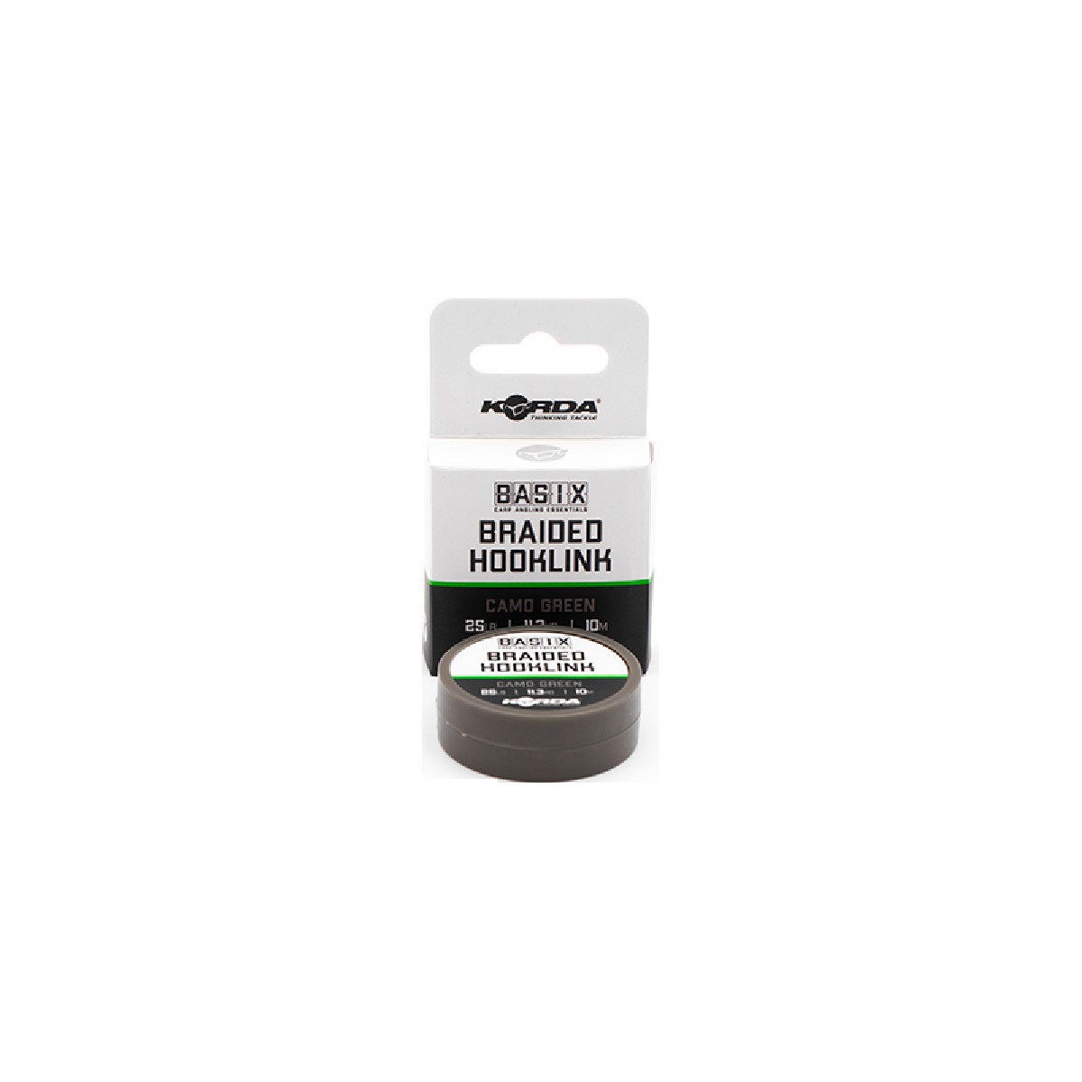 Korda Basix Braided Hooklink 10m 25 lb Korda Basix Braided Hooklink 10m 25 lb