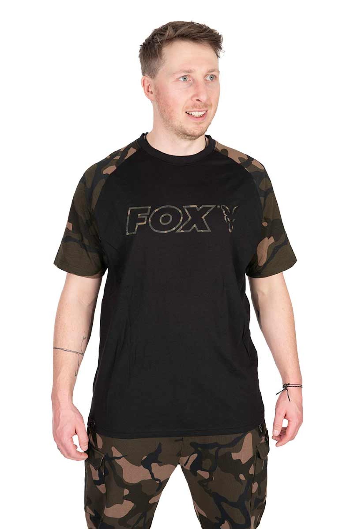Fox Black / Camo Outline T Small