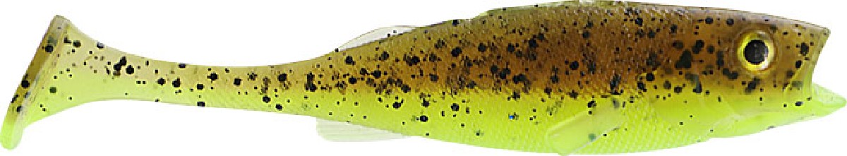 LMAB KØFI Perch Shad 7 cm 5st. Green Pumpkin Chartreuse LMAB KØFI Perch Shad 7 cm 5st. Green Pumpkin Chartreuse