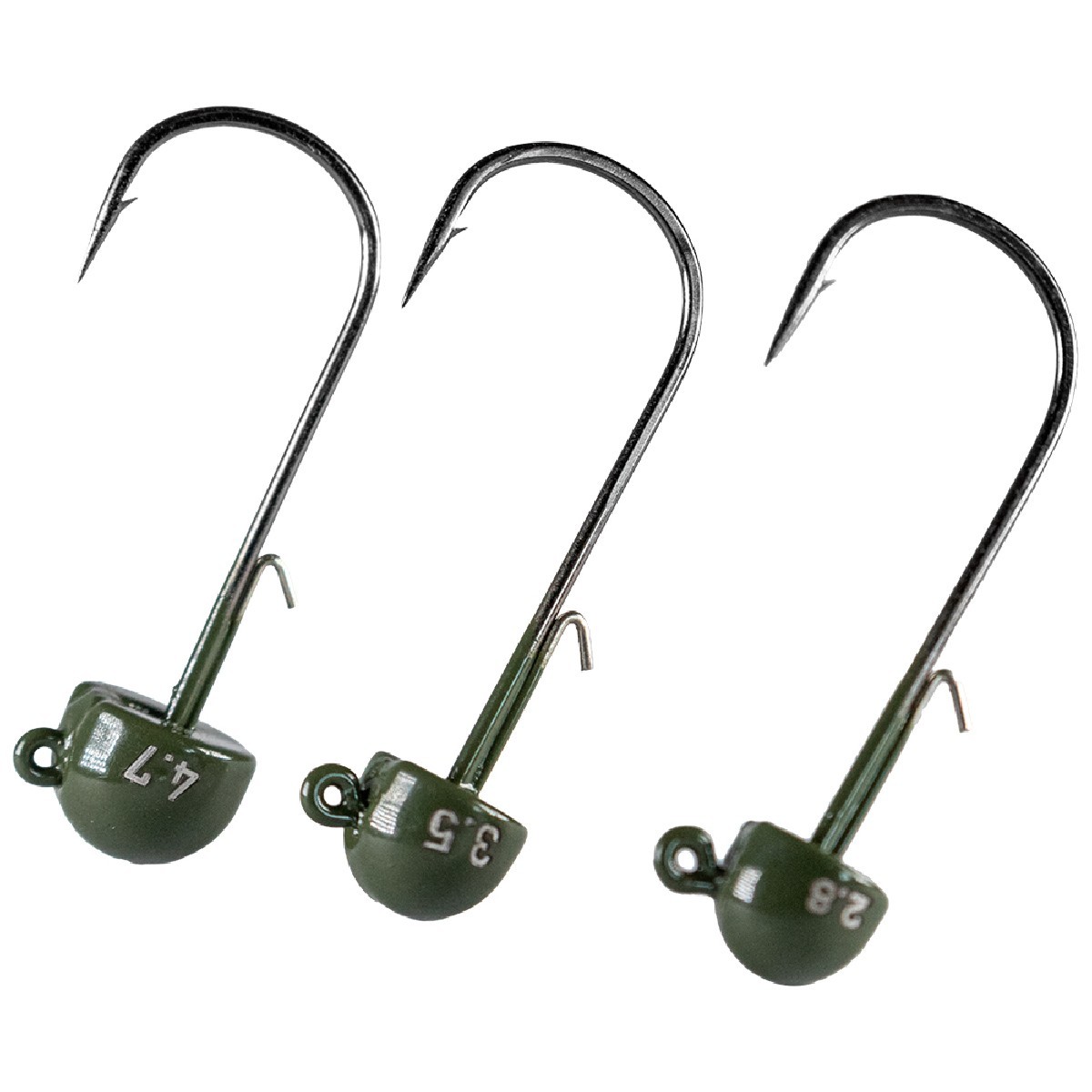 LMAB Tungsten Ned Jig Green Pumpkin 3st. Size 1 - 3,5 gr