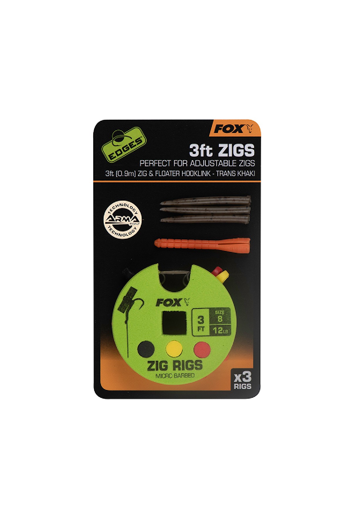 Fox Edges Zig Rig Size 8 12 lb 3st. 90 cm