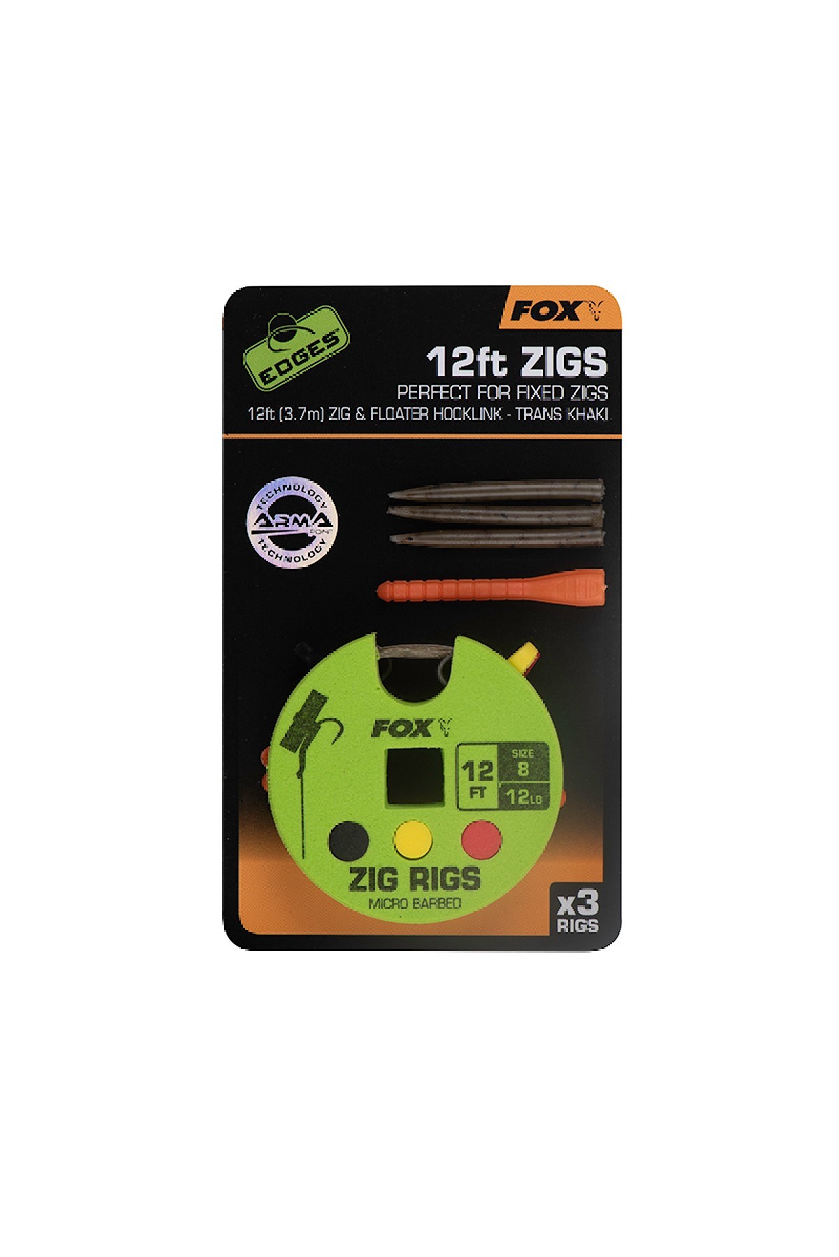 Fox Edges Zig Rig Size 8 12 lb 3st. 360 cm