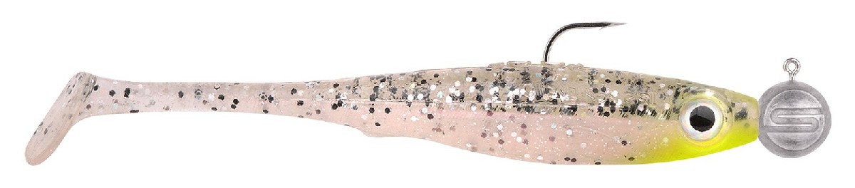 Spro Pop-Eye To Go UV 8 cm  5 & 7 gr Jigheads Salt & Pepper