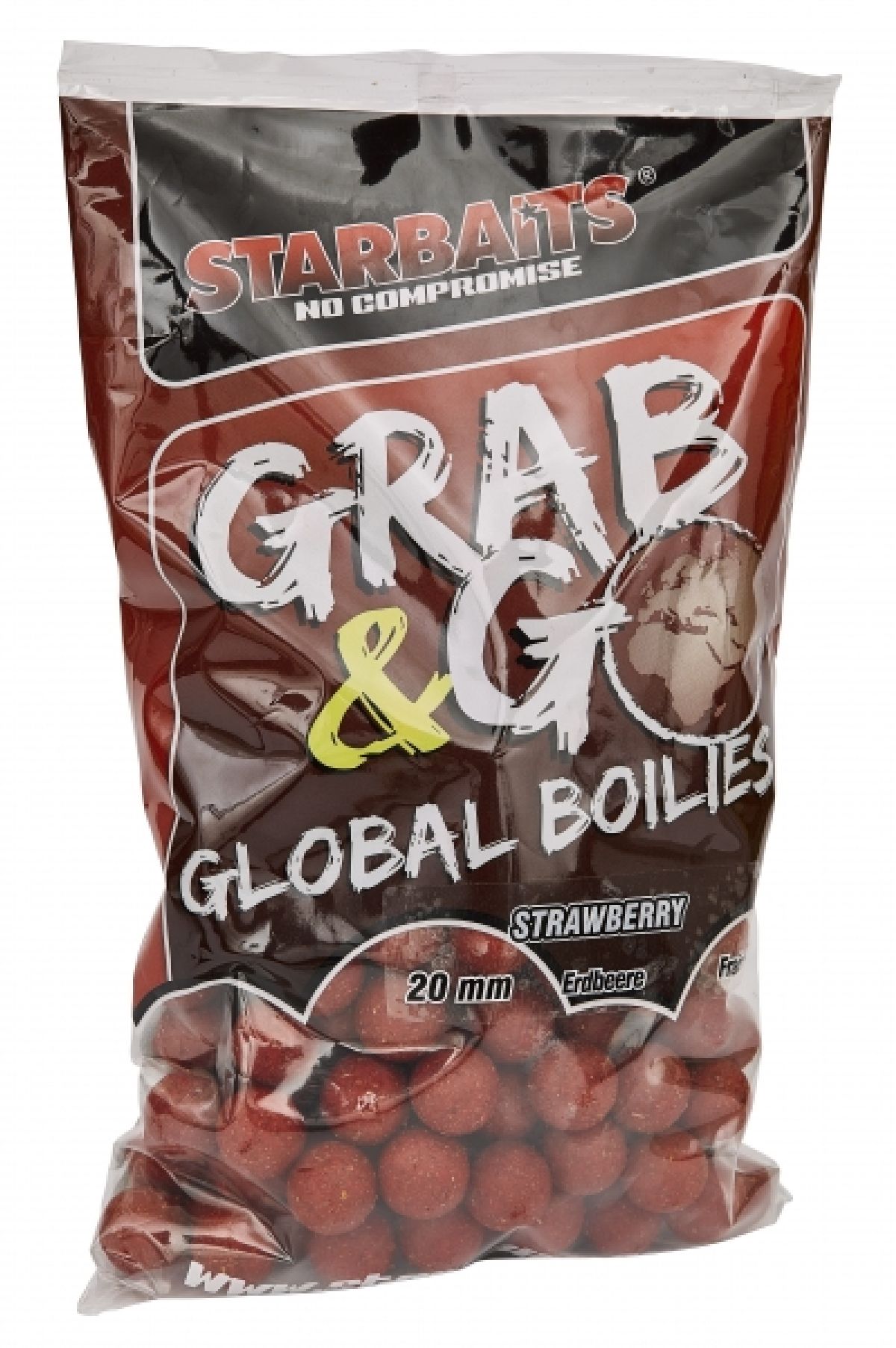 Starbaits Grab & Go Global Boilies 14mm 1Kg Strawberry Jam