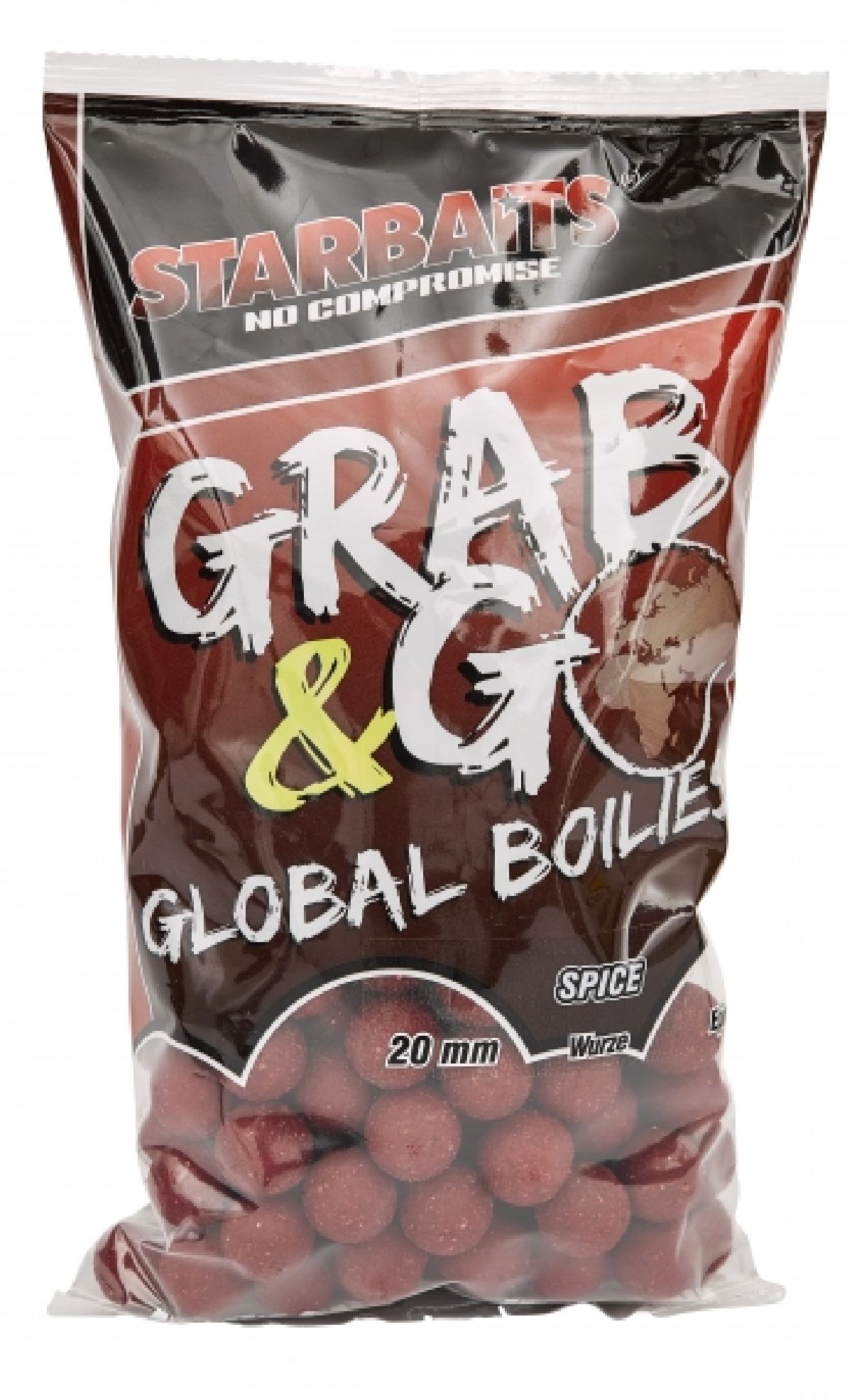 Starbaits Grab & Go Global Boilies 14mm 1Kg Spice