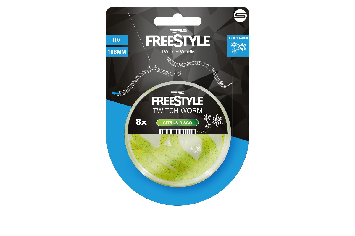 Spro Freestyle Twitch Worm Natural Brown 5st.