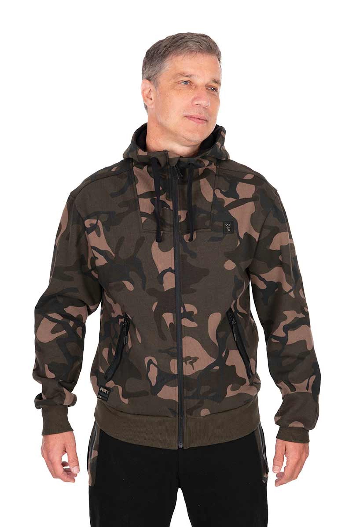 Fox Camo Full Zip Premium 310 Hoodie Small