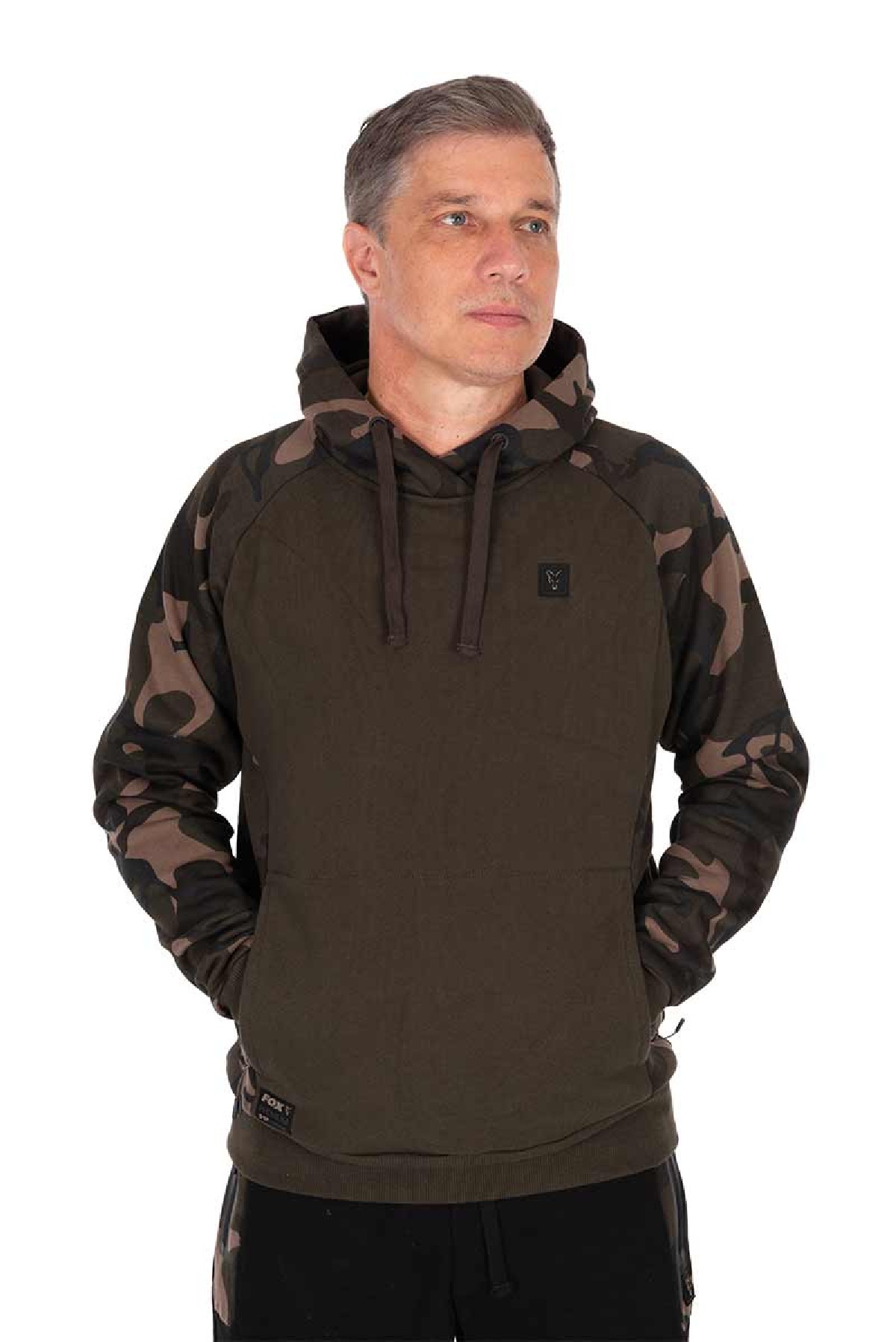 Fox Khaki / Camo Pullover Premium 310 Hoodie Small