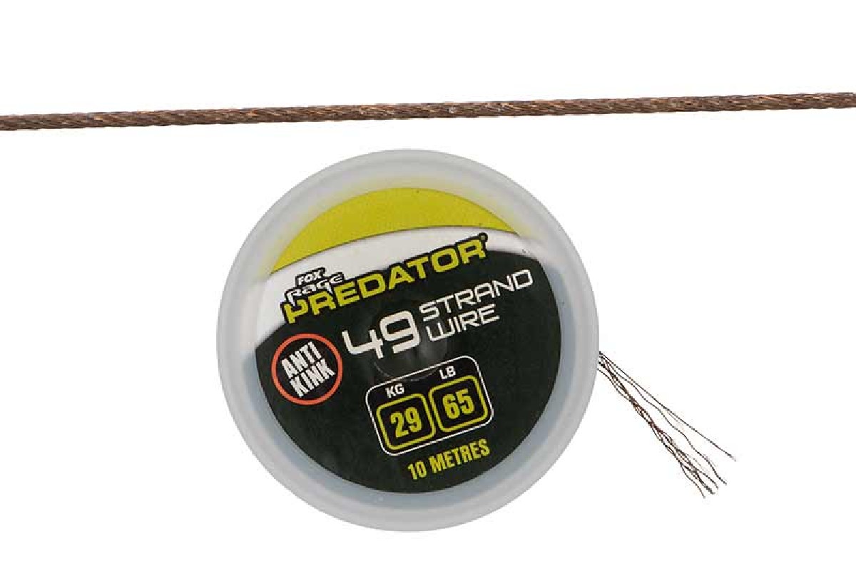 Fox Rage Predator 49-Strand Coated  Steel Wire 10m / 40lb Fox Rage Predator 49-Strand Coated  Steel Wire 10m / 40lb