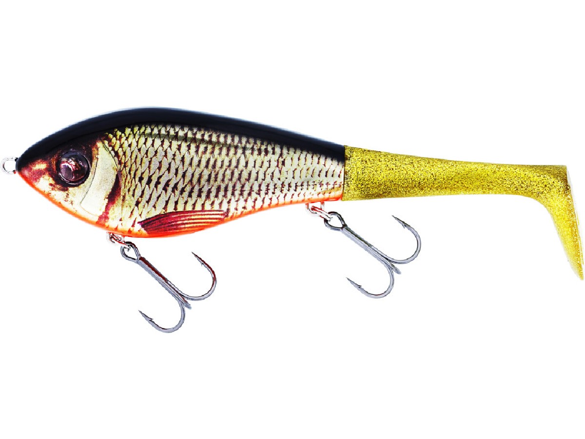 Westin Swim Tail 12cm Sinking 68gr 1 Body With 2 Tails Real Rudd