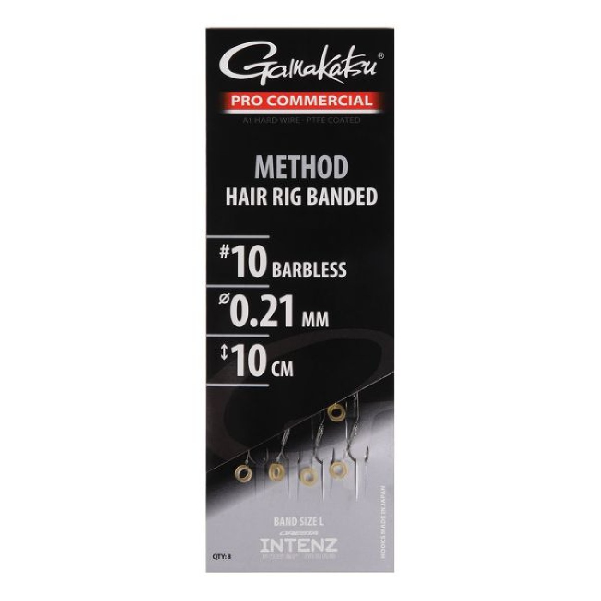 Gamakatsu Pro-C Method A1 Hair Rig Banded Barbless 10cm 0.19mm Size 14