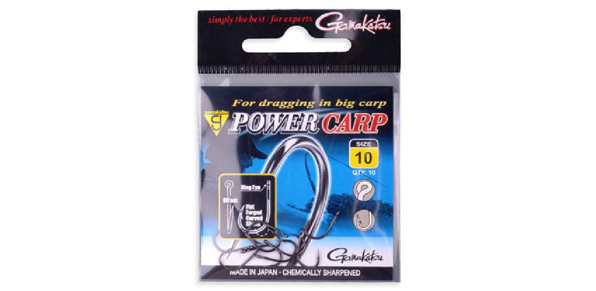 Gamakatsu Power Carp Ring Eye Nsb Size 10, 10 st