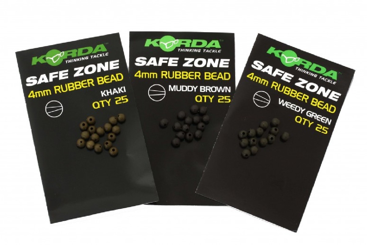 Korda Safe Zone 4mm Rubber Bead 25 stuks Weed