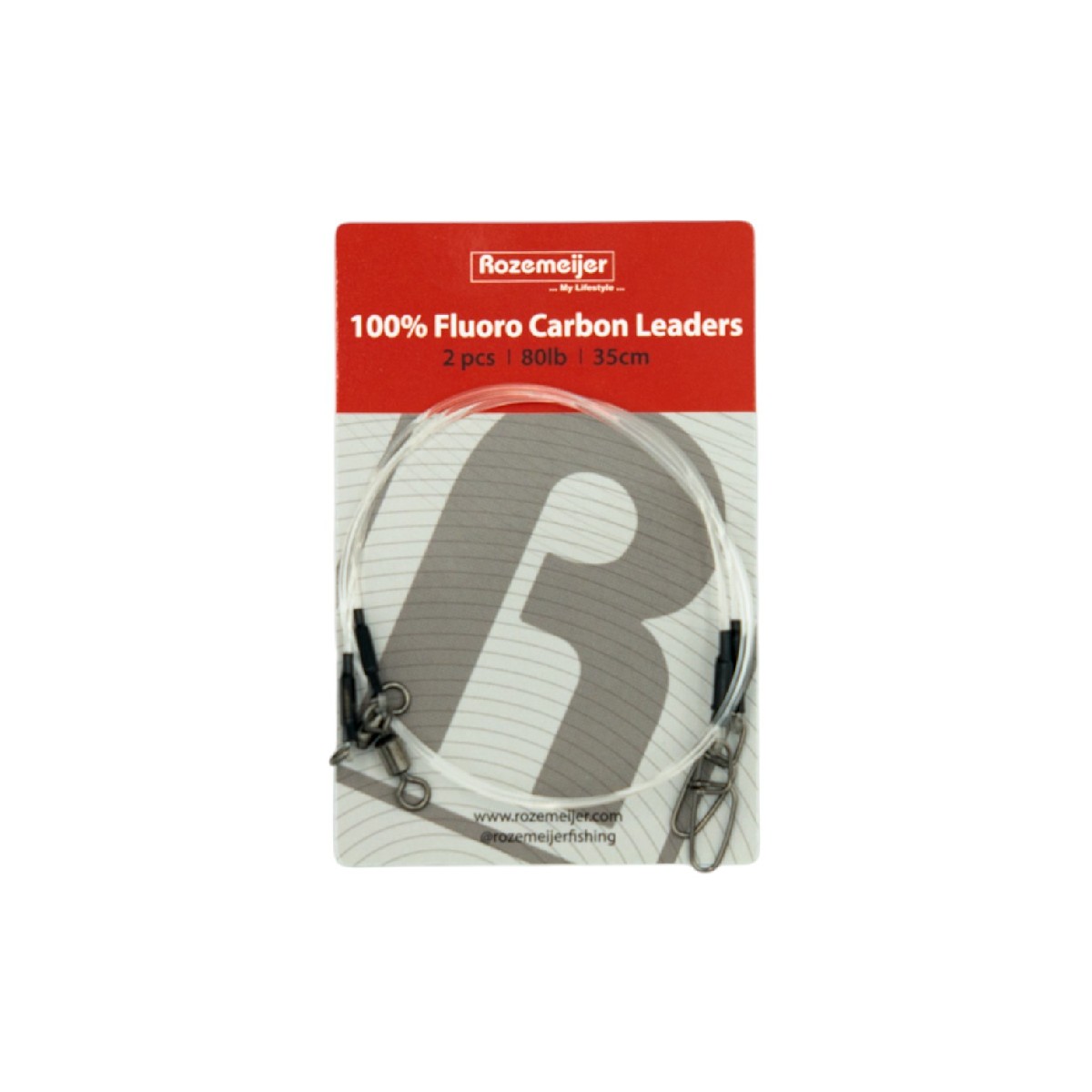 Rozemeijer Fluoro Carbon Leaders 35cm 80lb 2pc. Rozemeijer Fluoro Carbon Leaders 35cm 80lb 2pc.
