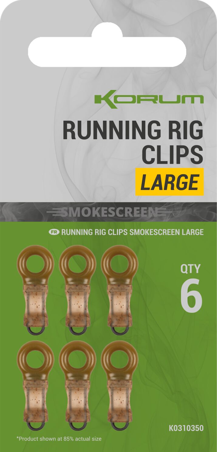 Korum Smokescreen Running Rig Clips Large Korum Smokescreen Running Rig Clips Large