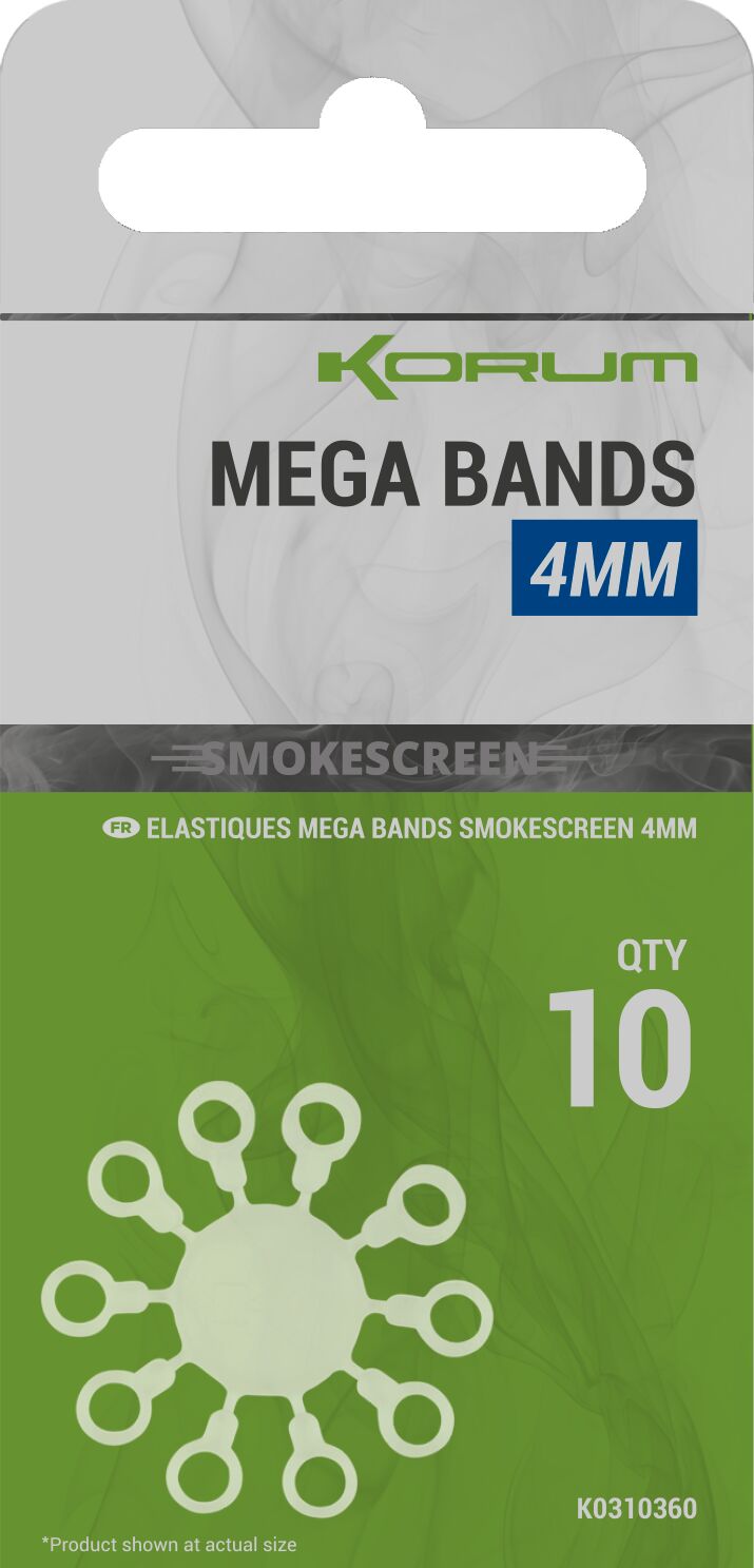 Korum Smokescreen Mega Bands 4mm