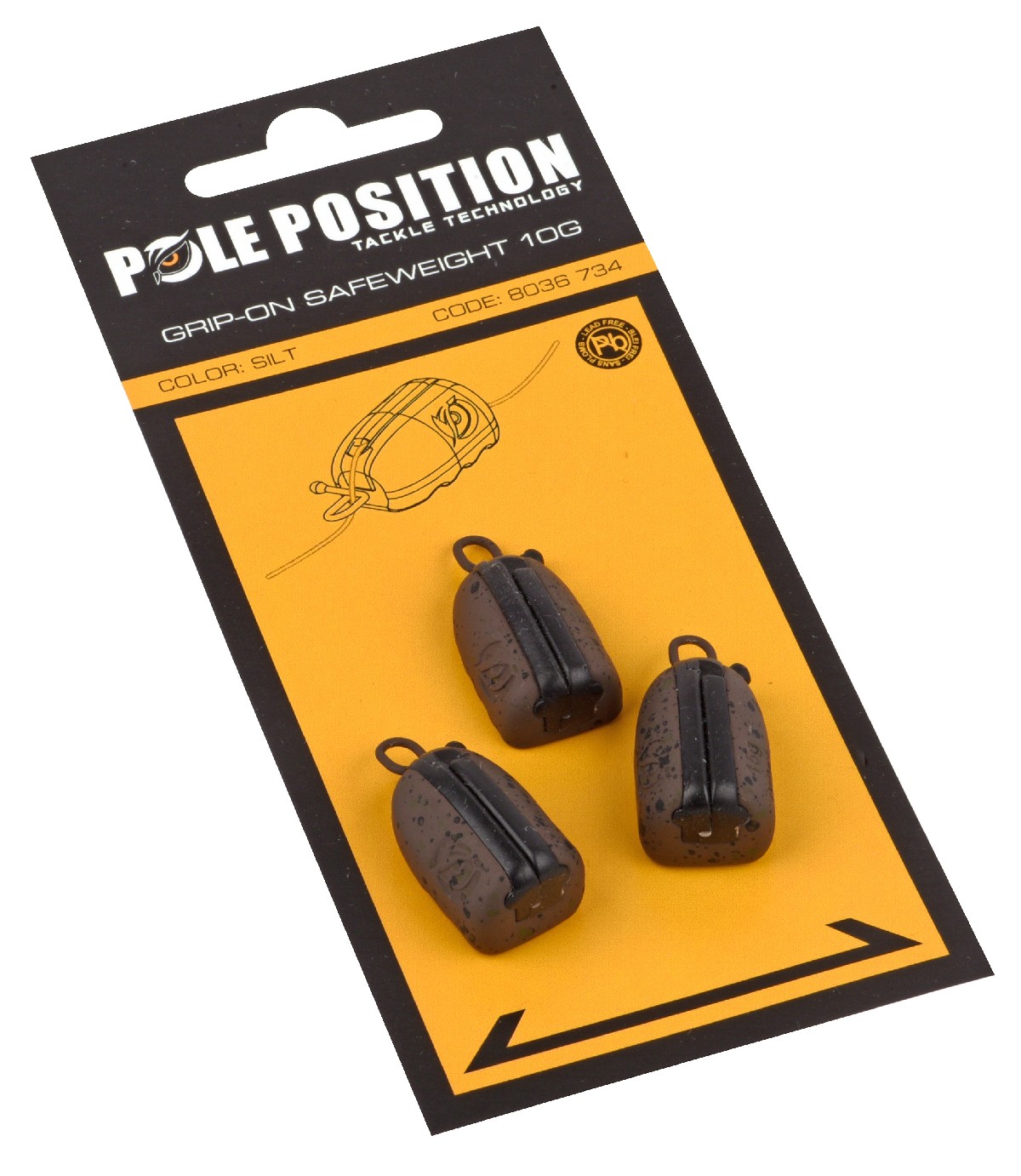PolePosition Grip-On Safeweight Zinc 25 gr 3st.