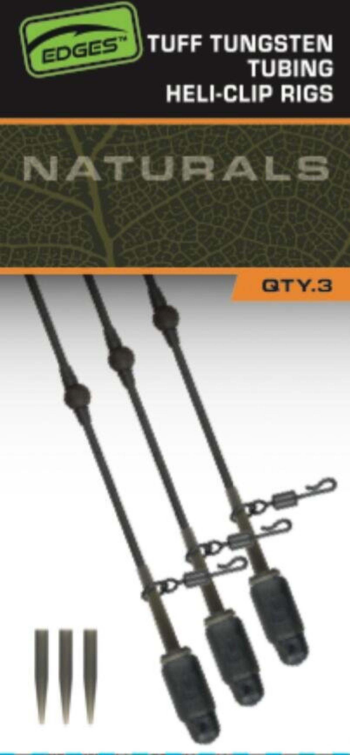Fox Edges Tuff Tungsten Tubing Heli-Clip Rigs 3st.
