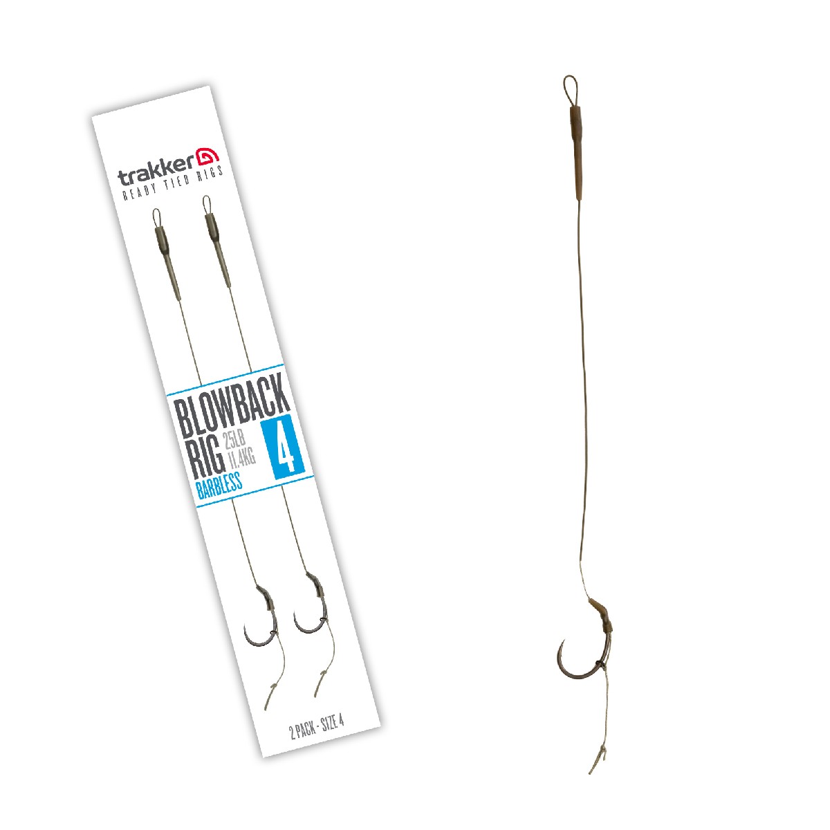 Trakker Blowback Rig Barbless Size 4 2pc.