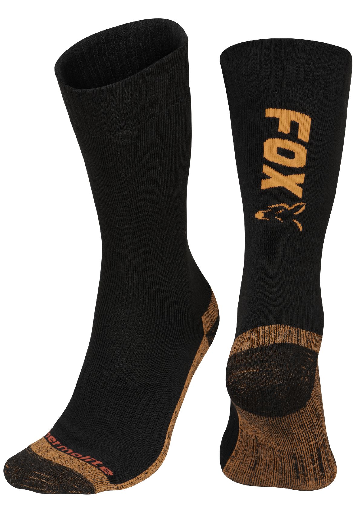 Fox Thermolite Long Socks Black & Orange 40-43