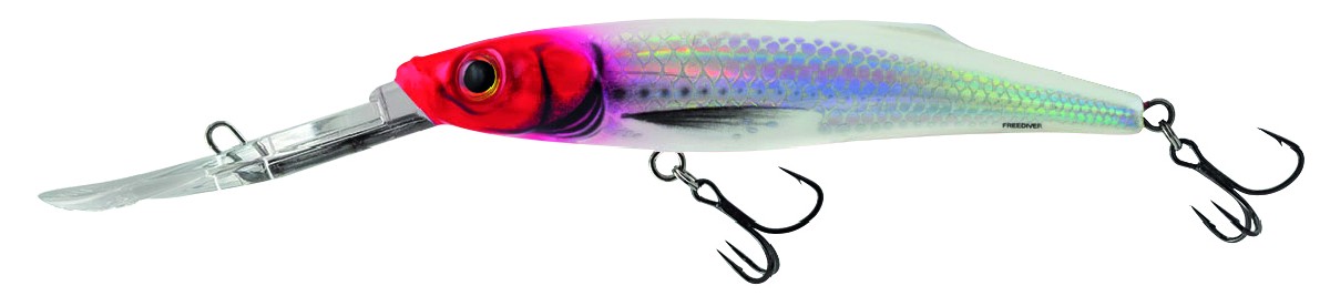 Salmo Freediver 9Cm Holographic Red Head Salmo Freediver 9Cm Holographic Red Head
