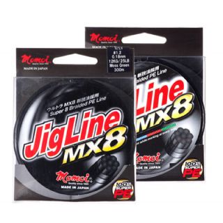 Momoi Pe Jigline Mx8 Moss Green 100Mt. 0.10 mm / 6kg