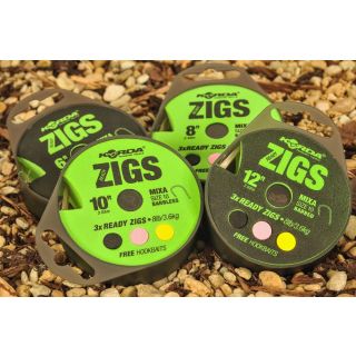 Korda Korda Ready Zigs size 10 3pcs 180 cm