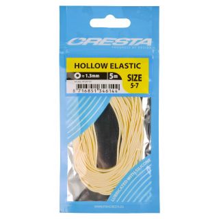 Cresta Hollow Elastic 1.3 mm 5 m White