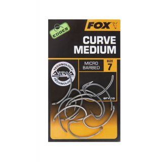 Fox Edges Armapoint Curve Shank Medium Size 4 10St.