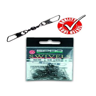 Spro Double Safety-snap swivel 12 8kg
