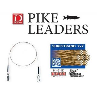 Dragon Surflon classic leader 7x7 AFW 9 kg 2 pcs. 30cm - 9kg