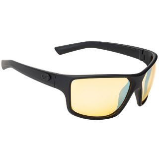 Strike King S11 Matte Black Frame Yellow Silver Mirror Lens