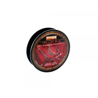 PB Hollow Silk Splicable Hooklink 30 lbs Multi 10m Silt