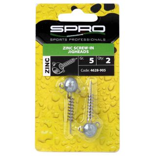 Spro Zinc Screw-In Jigheads 5 gr 2st.