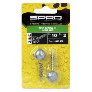 Spro Zinc Screw-In Jigheads 10 gr 2st.