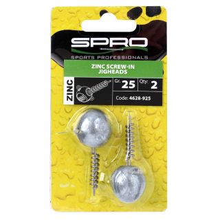 Spro Zinc Screw-In Jigheads 25 gr 2st.